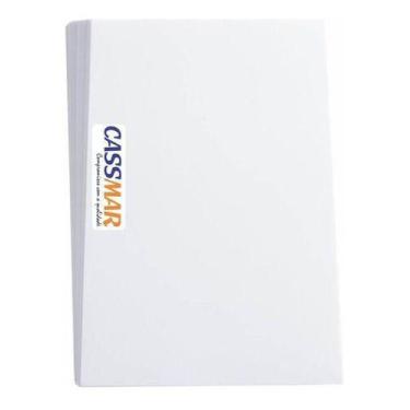 Imagem de Capa Para Encadernação Pp 0,30mm Ofício Branca Couro 100 Und - Cassmar