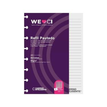 Imagem de Bloco Fichario Refil Caderno Inteligente A5 Pautado 50F 90g