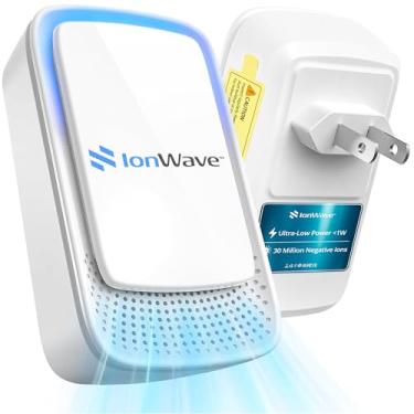 Imagem de Purificador de ar ionizador de ar negativo (pacote com 2) – 30 milhões de íons/cm³ Purificador de ambiente silencioso para casa, escritório, animal de estimação, quarto, cozinha – Sistema de filtragem