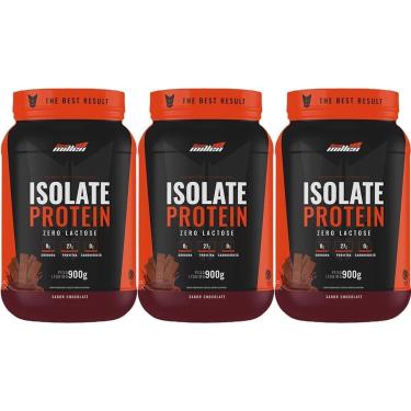 Imagem de Kit 3X Isolate Protein - 900g Chocolate - New Millen-Masculino