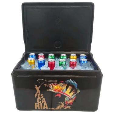 Imagem de Caixa Térmica Cooler Zero Grau 50 Litros Plástica Polietileno (Preta Pescaria)