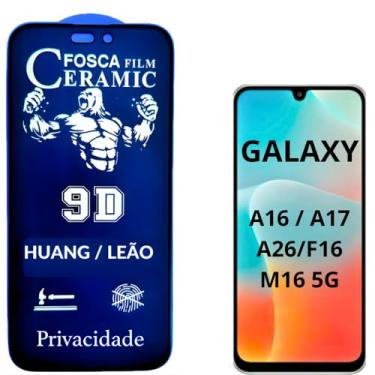 Imagem de Película Cerâmica Fosca Privacidade GALAXY A16 / A26 / A17 / F16 / M16 5G,Proteção Total, Anti-Riscos, Anti Espião e Não Deixa Marca De Dedo Na Tela.