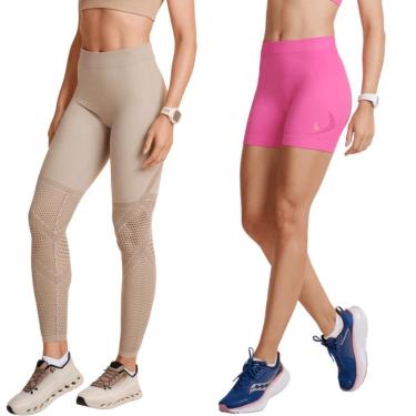 Imagem de Kit Lupo Feminino Calça Legging / Short Cós Alto-Feminino