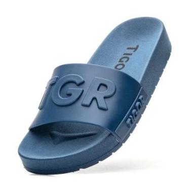 Imagem de Chinelo Infantil Masculino Tigor T. Tigre Original Macio Slide Azul-Masculino