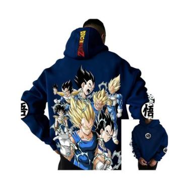 Imagem de Hoodie Unissex Dragon Ball Z, Moletom De Algodão Com Estampa De Goku E