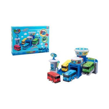 Imagem de Conjunto De Brinquedos De Carro De Fricção Tayo, O Pequeno Ônibus, Com