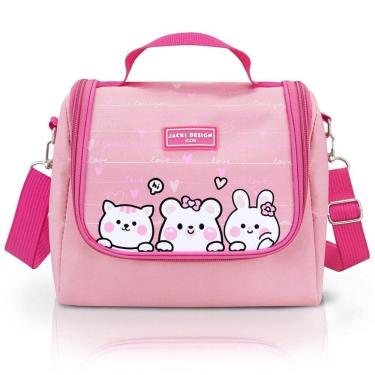 Imagem de Lancheira Térmica Infantil Amiguinhos Jacki Design – 4.752 Ml Gata Rosa