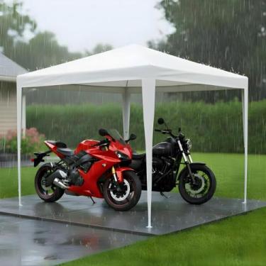 Imagem de Tenda 3x3 Barraca AZUL OU BRANCO Praia Piscina Gazebo Base Camping É D