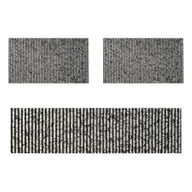 Imagem de Kit 3 Tapetes Cozinha Banheiro Compacto Passadeira Duna Soft Antiderra