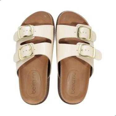 Imagem de Tamanco Feminino Beira Rio Napa Turim Creme, Cr, Napa turim creme, 37