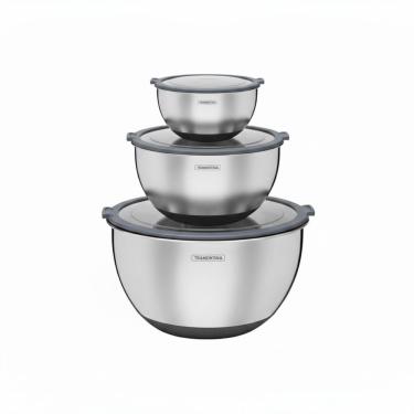 Imagem de Conjunto De 3 Bowls Tramontina Cucina Em Aço Inox Com Tampa