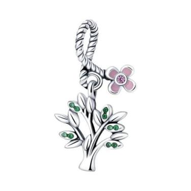 Imagem de Pingentes De Trevo De Quatro Folhas Verde, Abacate E Cacto Em Prata 92