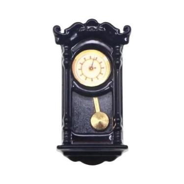 Imagem de Relógio De Parede Vintage, Modelo Para Casa De Bonecas 1/12, Decoração