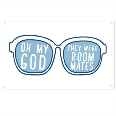 Imagem de Tapeçaria de parede Oh My God They Were Room Mates 150x90cm - yiweisai