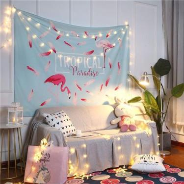 Imagem de Tapeçaria de parede Tropical Paradise Blaze Bird 95x75cm - yiweisai