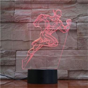 Imagem de Flashes LED 3D que mudam de cor com luz noturna para crianças e crianç