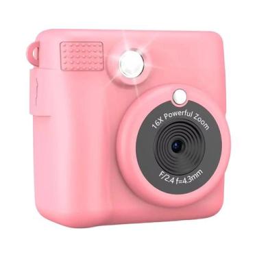Imagem de Câmera Instantânea Portátil Para Crianças Com Vídeo HD 1080P, 3 Rolos 