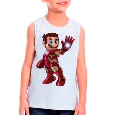 Imagem de Camiseta SUPER MARIO BROS LUIGI Games Jogos Moda Infantil Roupa Crianç