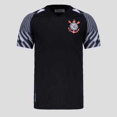Imagem de Camisa Corinthians Lines Preta-Masculino
