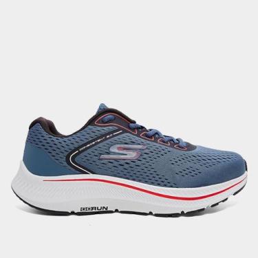 Imagem de Tênis Skechers Go Run Consistent 2 Masculino, Azul, Preto, 41