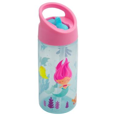 Imagem de Garrafinha Infantil Criança Resistente Buba Sereia 380ml