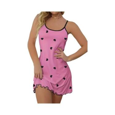 Imagem de Camisola Sexy De Verão Para Mulheres, Roupa De Dormir, Vestido Para Ca
