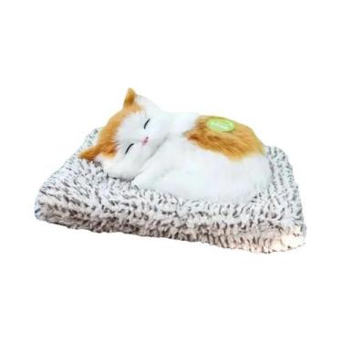 Imagem de Brinquedo De Pelúcia Para Crianças Em Forma De Gato, Gato Dormindo Que