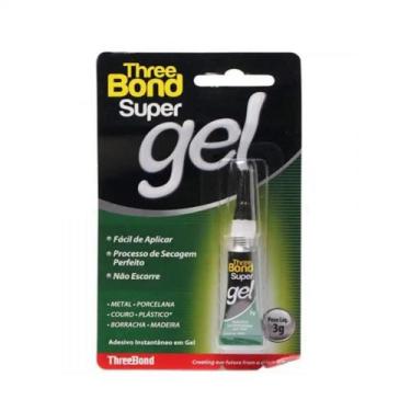 Imagem de Cola Instantânea Three Bond Gel 3g Multiuso Super Forte Seca Transpare