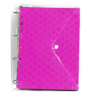 Imagem de Fichário Caderno Argolado A4 Color com Capa Acp + Bloco 96F, Rosa