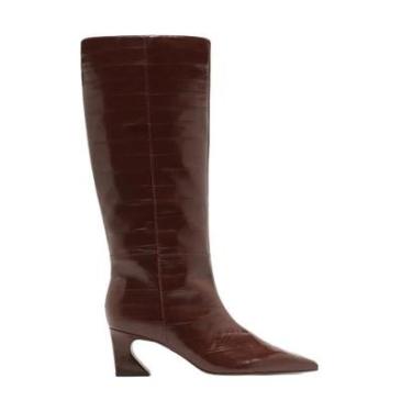 Imagem de Bota Arezzo Cano Alto Salto Médio Flare-Feminino