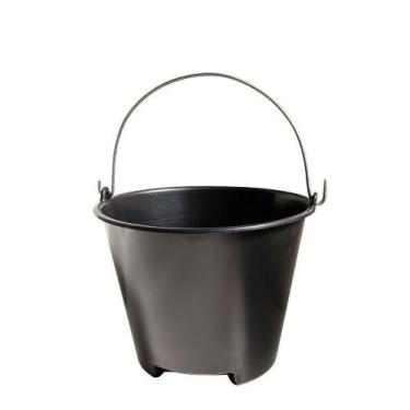 Imagem de Balde Reforçado De 11 Litros Preto - PLASVALE