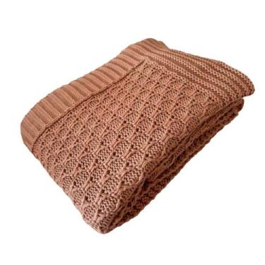 Imagem de Manta Peseira de Tricot 90x180 Cm - Colméia - Belchior