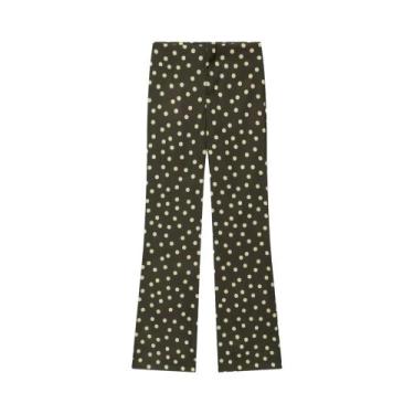 Imagem de Conjunto Feminino De Calça De Cintura Alta Com Perna Larga E Gola De L