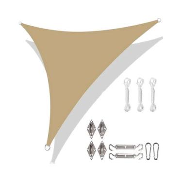 Imagem de Toldo De Sol Triangular Impermeável 5x5x5M 3x3x3M 2x2x2M Para Jardim, 