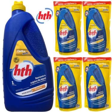 Imagem de Kit 01 HTH Clarificante Maxfloc 1L + 04 Refil 900ml