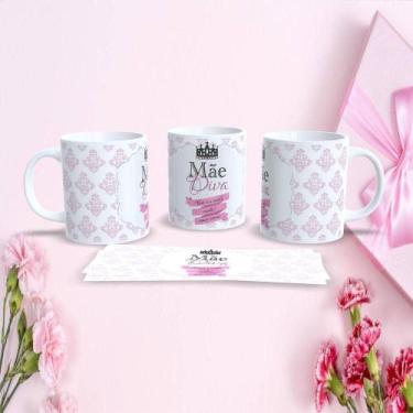 Imagem de Caneca de Porcelana 325ML Mães Estampa 64 Decorada Branco Micro-ondas 