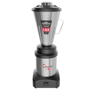 Imagem de Liquidificador Comercial Inox Skymsen 3 Litros Copo Monobloco Inox Bivolt LS3