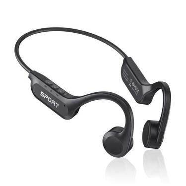 Imagem de Fones de ouvido de condução óssea CXK Bluetooth 5.3 com microfone de 8