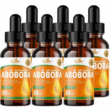 Imagem de Kit Com 06 - Óleo de Semente de Abóbora + Vitamina E 30ml Celliv-Unissex