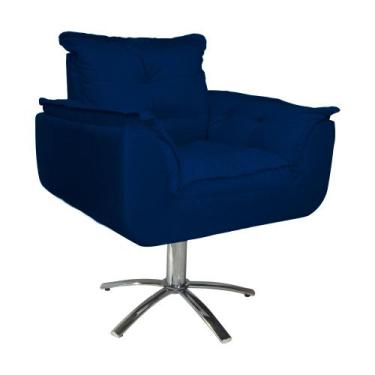 Imagem de Combo 2 Poltronas Para Escritório Com Base Giratória de Metal Opala Su
