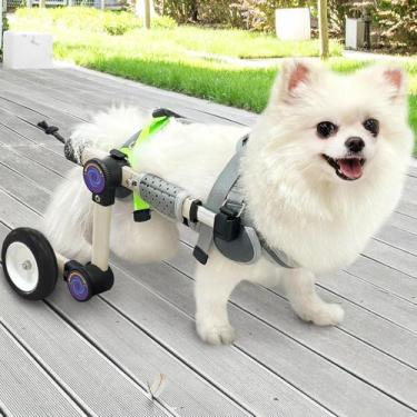 Imagem de Cadeira de rodas ajustável e leve para cães LetPetRun X-Small Plus