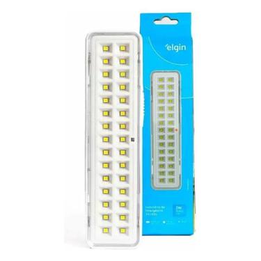Imagem de Luminária De Emergência Elgin 30 Led 48lem30l0000 Cor Branco 127/220v