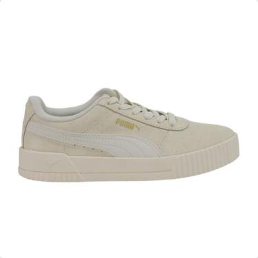 Imagem de Tênis Casual Feminino Puma Carina Bdp Bege, Sugared almond, Gold, 38
