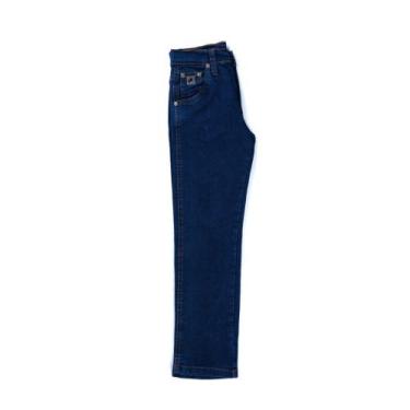 Imagem de Calca Jeans Infantil Rodeio Unissex, Azul, 14