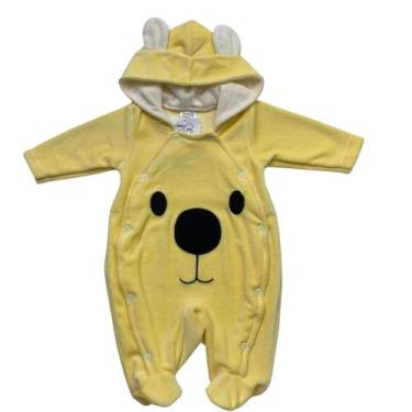 Imagem de Macacao bebe quentinho - MULEKA SAPEKA, Amarelo, P - 0 a 3 meses