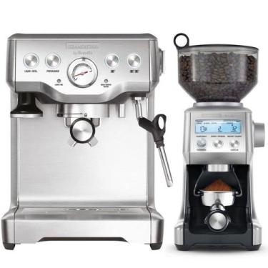 Imagem de Cafeteira Express Aço Inox Breville + Moedor Cafe Elétrico Breville 22