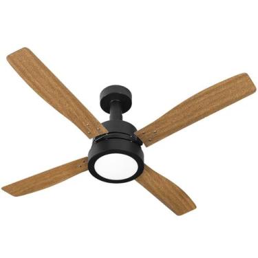 Imagem de Ventilador de Teto Venti-Delta Vintage Led com 4 Pás Marrom / Preto, P
