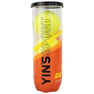 Imagem de Kit 3 bolas yins de tênis em feltro ys37005, Amarelo, UN