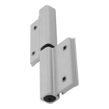 Imagem de Dobradiça Alumínio Porta Linha 30 De Encaixe Fermax Branco - 3pçs 