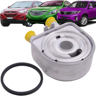Imagem de Resfriador Trocador Calor Óleo Santa Fe Sorento Sonata Ix35 - Max, IX3